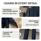 📢📢Big Sale Now On!⏰Charming Irregular Top & Wide Leg Pants Set