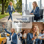 🥳2026 HOT SALE🥳💞50K+ SOLD!👵☀️ 56% OFF! Open-Front Denim Jacket – No buttons. easy on/off. Flattering ruffle trim. breathable fabric. Classic blue wash. A versatile wardrobe staple. 🌿✅