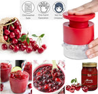7-in-1 Cherry & Olive Pitter Tool - Portable Fruit Seed Remover for Fresh Cherry Dishes