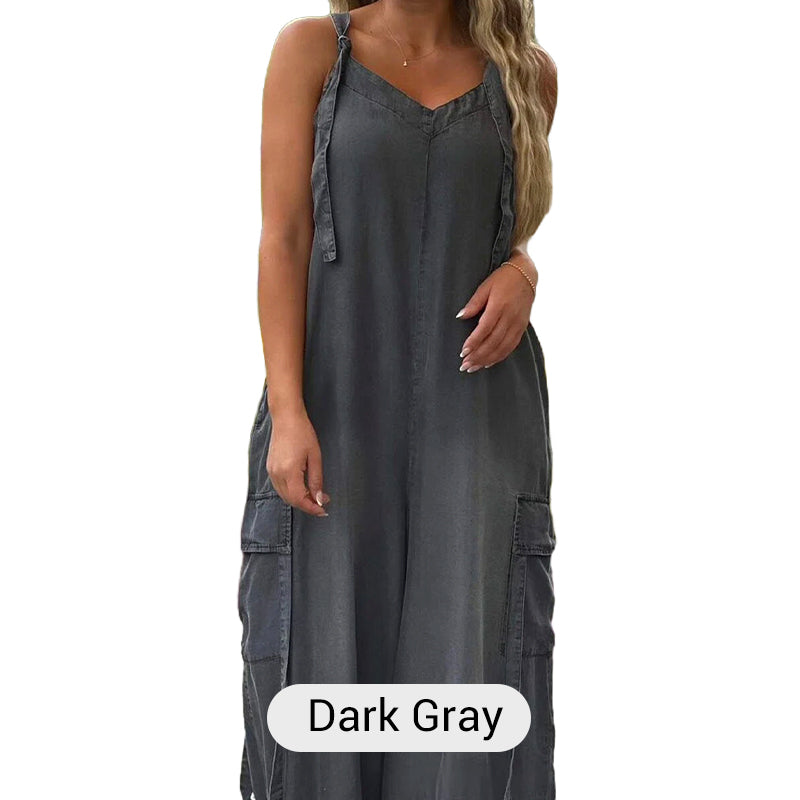 💕Limited Sale 50% OFF💕Women's Loose Wide-Leg Jumpsuit with Pockets
