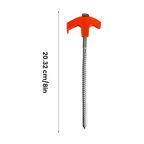No More Loose Tents! 8" Heavy Duty Spiral Stakes for Rock-Solid Outdoor Stability