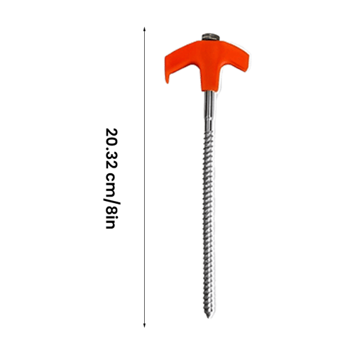 No More Loose Tents! 8" Heavy Duty Spiral Stakes for Rock-Solid Outdoor Stability