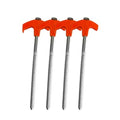 No More Loose Tents! 8" Heavy Duty Spiral Stakes for Rock-Solid Outdoor Stability