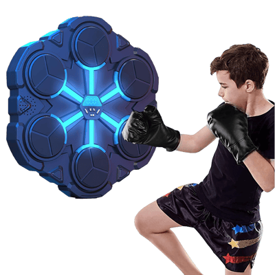 Kids Music Boxing Machine – Interactive Wall Mounted Boxing Trainer with LED Lights, Bluetooth & Score Tracking