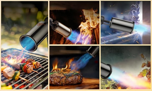 Propane Cooking Torch – Powerful Flame Torch for BBQ, Grilling, Searing & Food Caramelizing