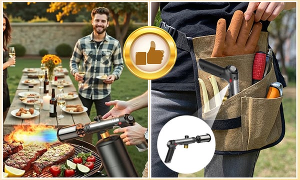 Propane Cooking Torch – Powerful Flame Torch for BBQ, Grilling, Searing & Food Caramelizing