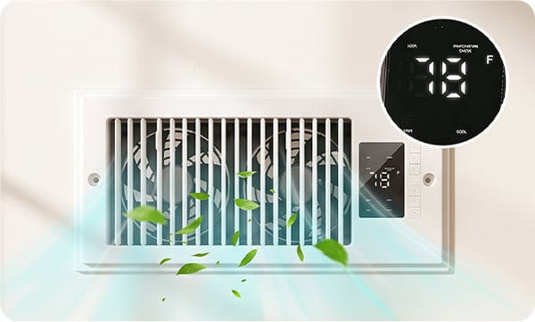 Smart Vent Booster – Improve HVAC Airflow & Balance Room Temperature for a More Comfortable Home