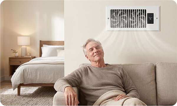 Smart Vent Booster – Improve HVAC Airflow & Balance Room Temperature for a More Comfortable Home