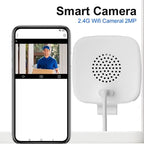 2K Smart Window Security Camera – Wireless Indoor Camera with Motion Detection, Night Vision & Remote App Control