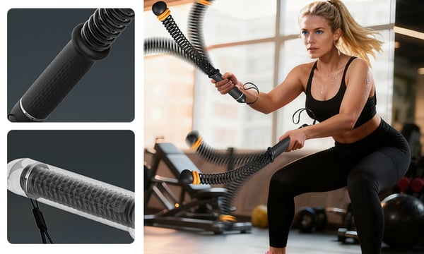 Endurance Meets Convenience Cordless Battle Rope – Smart, Portable, and Effective, Ideal for Modern Home Workouts