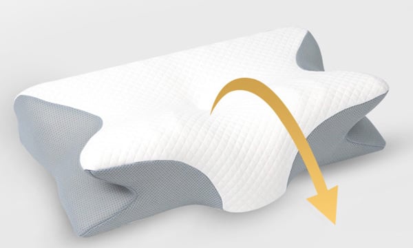 5-Zone Partition Support Ergonomic Pillow, Pressure Release Cervical Memory Foam Sleep Pillow