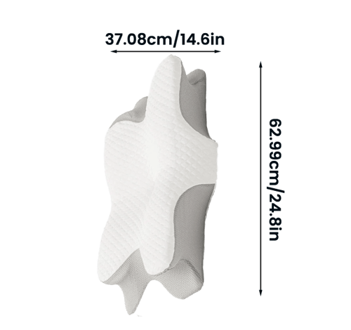 5-Zone Partition Support Ergonomic Pillow, Pressure Release Cervical Memory Foam Sleep Pillow