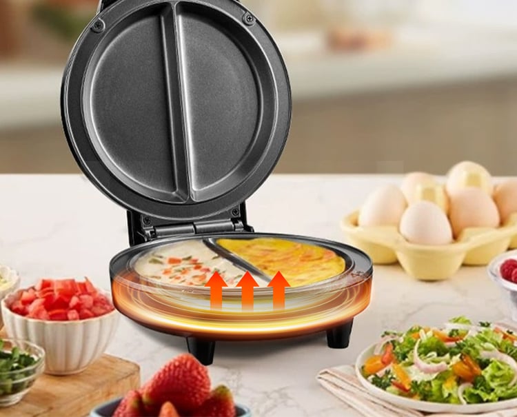 Revolutionary Double-Slot Omelette Breakfast Maker