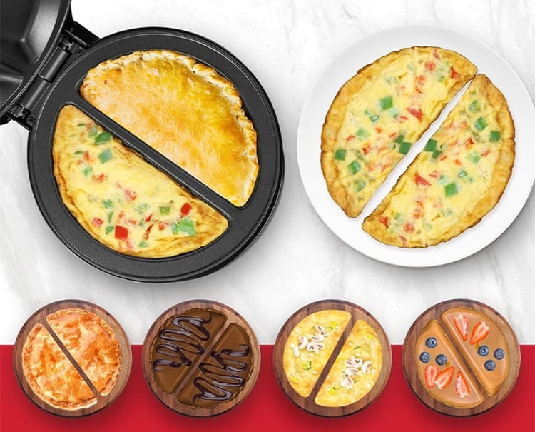 Revolutionary Double-Slot Omelette Breakfast Maker
