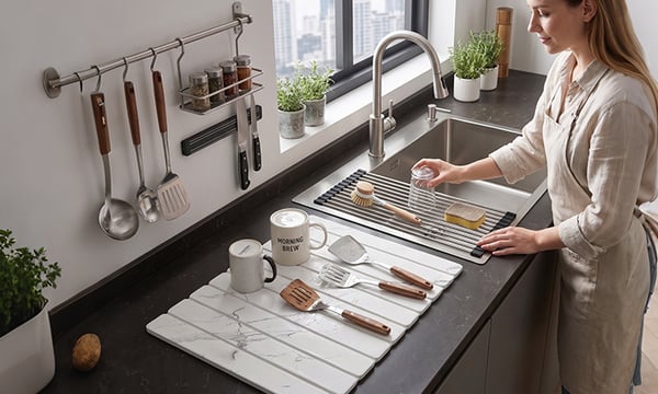 Fast Drying Stone Dish Mat