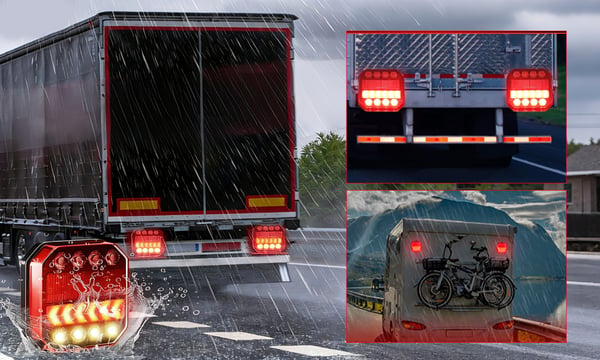 Magnetic Wireless LED Trailer Lights Set