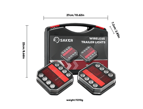 Magnetic Wireless LED Trailer Lights Set