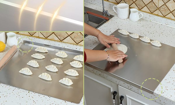 Large Stainless Steel Cutting & Dough Rolling Board