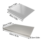 Large Stainless Steel Cutting & Dough Rolling Board