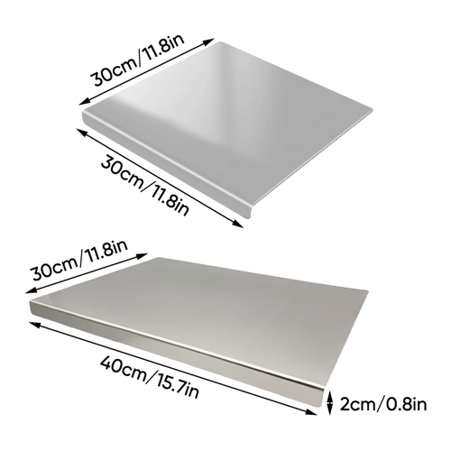 Large Stainless Steel Cutting & Dough Rolling Board