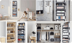Multi-Pocket Over Door Fabric Hanging Storage Shelf