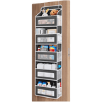 Multi-Pocket Over Door Fabric Hanging Storage Shelf