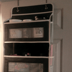 Multi-Pocket Over Door Fabric Hanging Storage Shelf