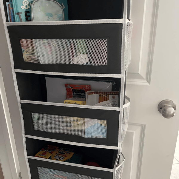 Multi-Pocket Over Door Fabric Hanging Storage Shelf