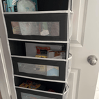 Multi-Pocket Over Door Fabric Hanging Storage Shelf