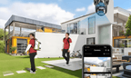 Four View Solar Powered Surveillance Camera
