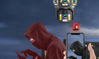 Four View Solar Powered Surveillance Camera