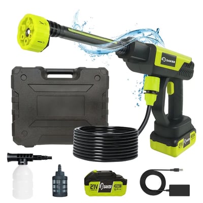 Cordless High Pressure Car Washer with 6 Spray Nozzles