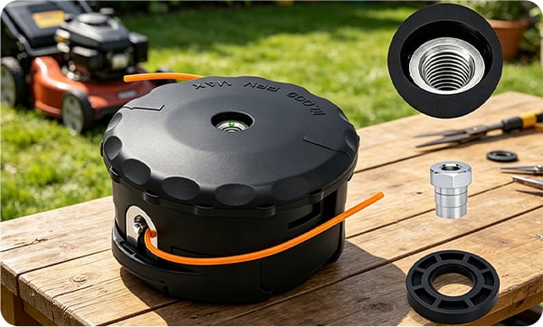 Upgrade Lawn Trimmer Head Fast Installation Weeding Accessory