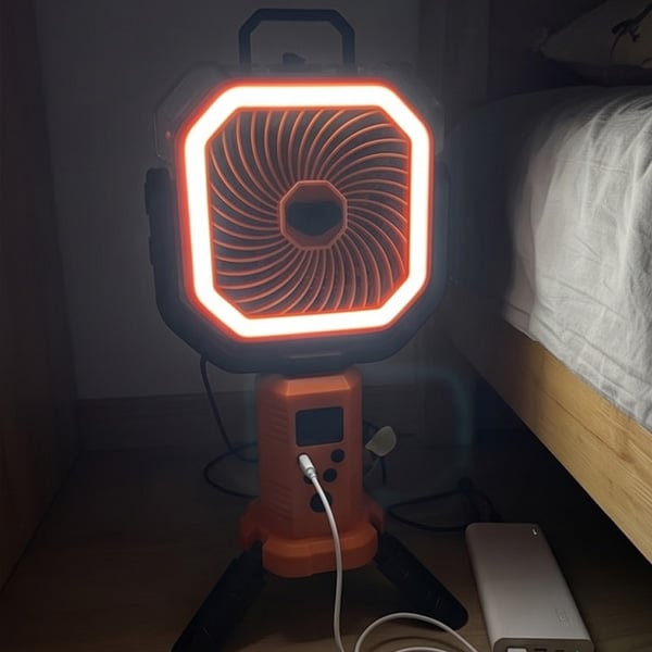 Camping Fan Portable Adjustable Height Stand