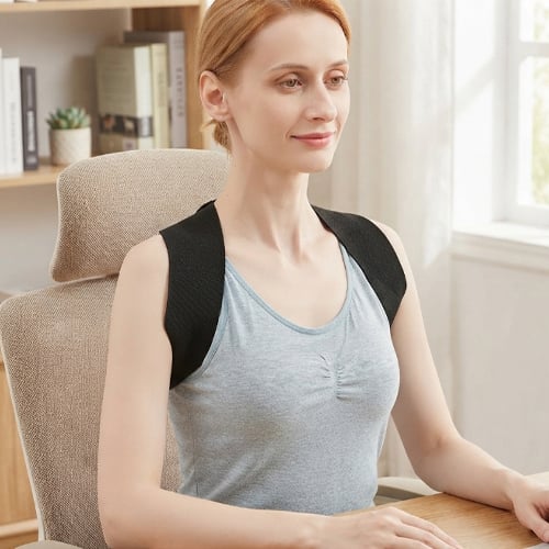 Adjustable Back Straightener for Shoulder & Lumbar Relief