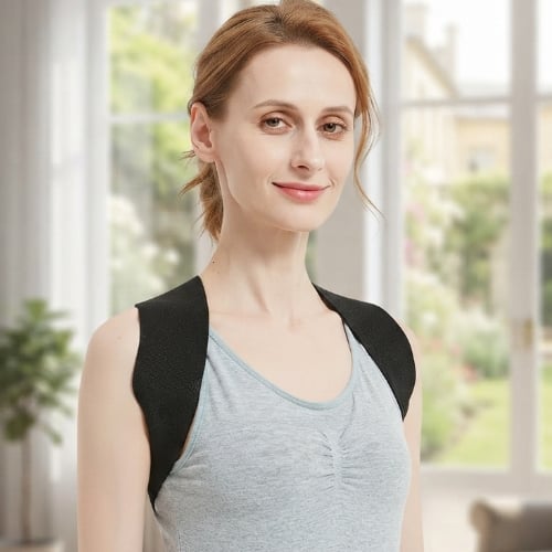 Adjustable Back Straightener for Shoulder & Lumbar Relief