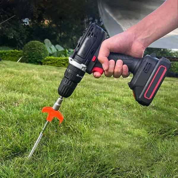No More Loose Tents! 8" Heavy Duty Spiral Stakes for Rock-Solid Outdoor Stability