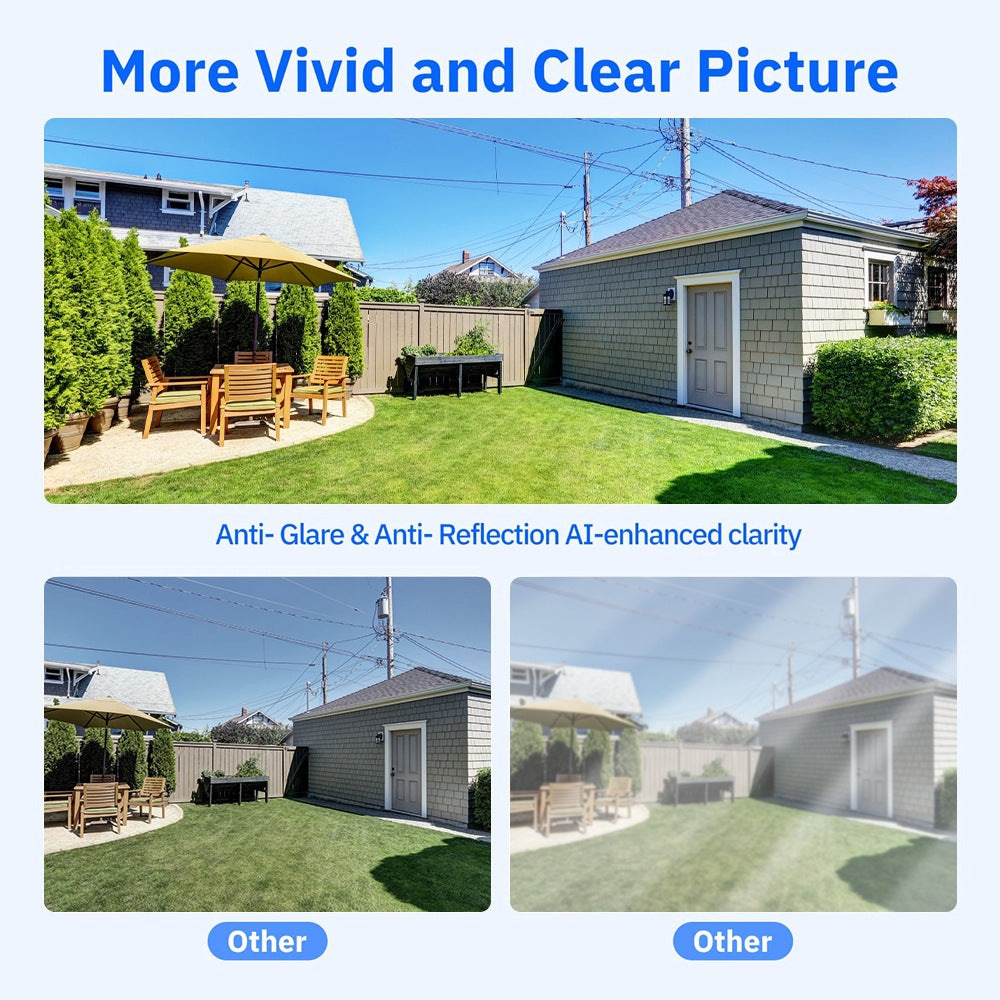 2K Smart Window Security Camera – Wireless Indoor Camera with Motion Detection, Night Vision & Remote App Control