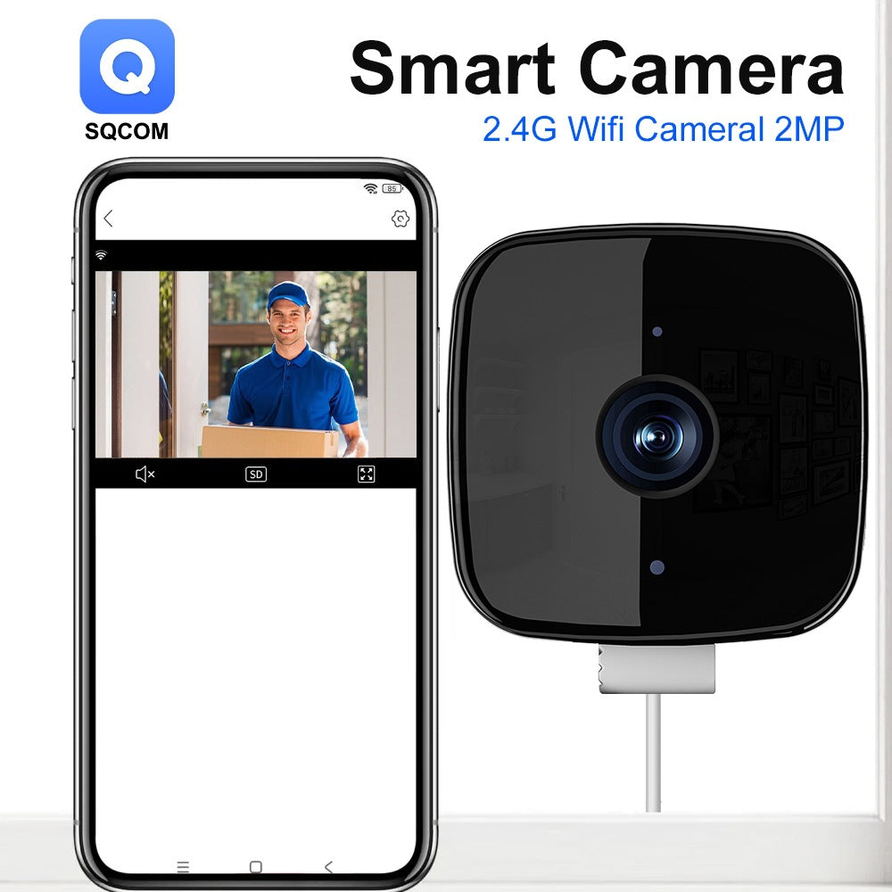 2K Smart Window Security Camera – Wireless Indoor Camera with Motion Detection, Night Vision & Remote App Control