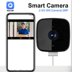 2K Smart Window Security Camera – Wireless Indoor Camera with Motion Detection, Night Vision & Remote App Control