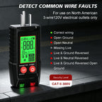LCD Digital Circuit Breaker Finder Electrical Tracer Kit with GFCI Outlet Tester