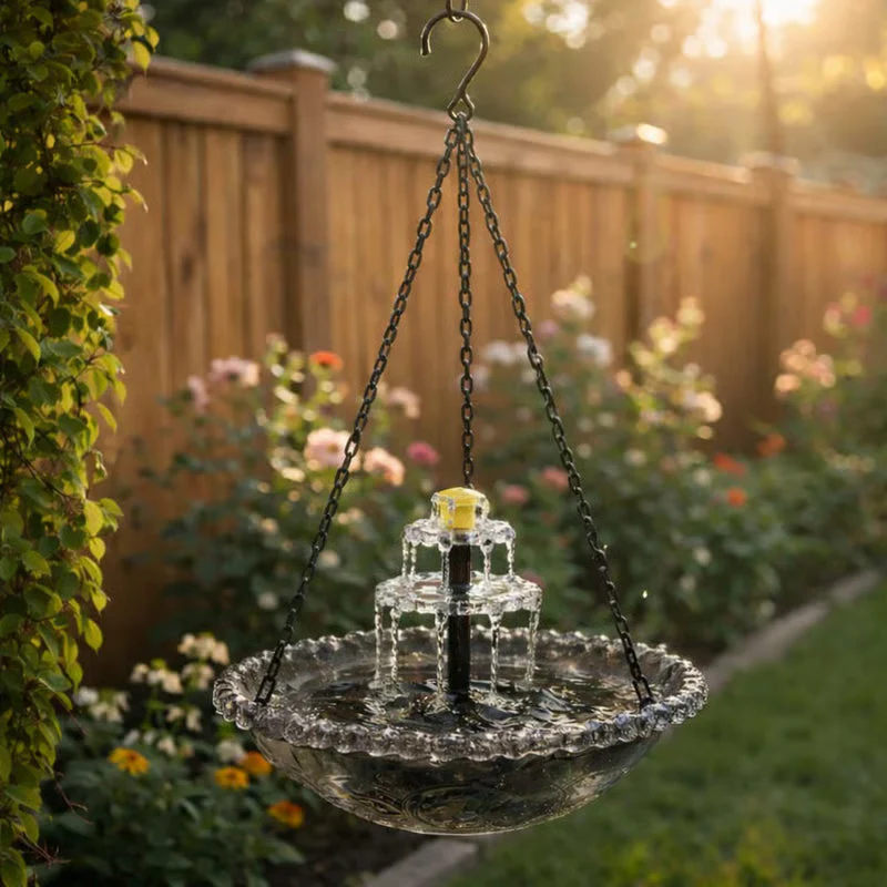 💞50K+ SOLD!🐦🌧️Vintage-Style Bird Feeder with Bath – Hangs anywhere. easy to fill. Attracts robins & blue tits. Perfect for nature lovers. 🏡✨