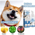 🐶Foam for removing tartar from pet teeth – Fresh breath & healthy teeth. no brushing required!🦷
