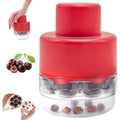 7-in-1 Cherry & Olive Pitter Tool - Portable Fruit Seed Remover for Fresh Cherry Dishes