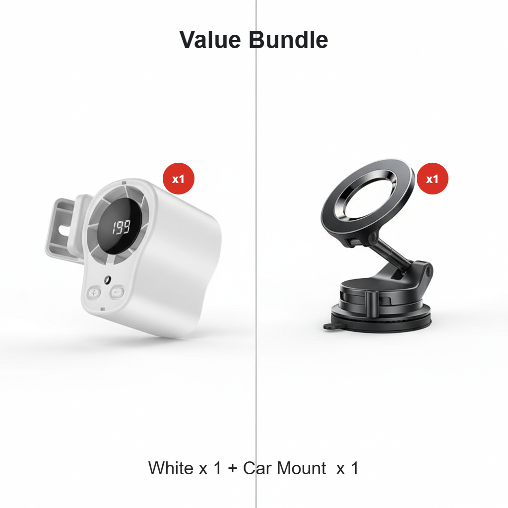 🔥Summer Sale 50% OFF🔥 Portable Hands-Free Cooling Fan with Smart LED Display