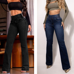 👖49% OFF NOW!💃 Women's Stretch Flare Jeans – High Waist. Body-Hugging Fit & Retro Style ✨