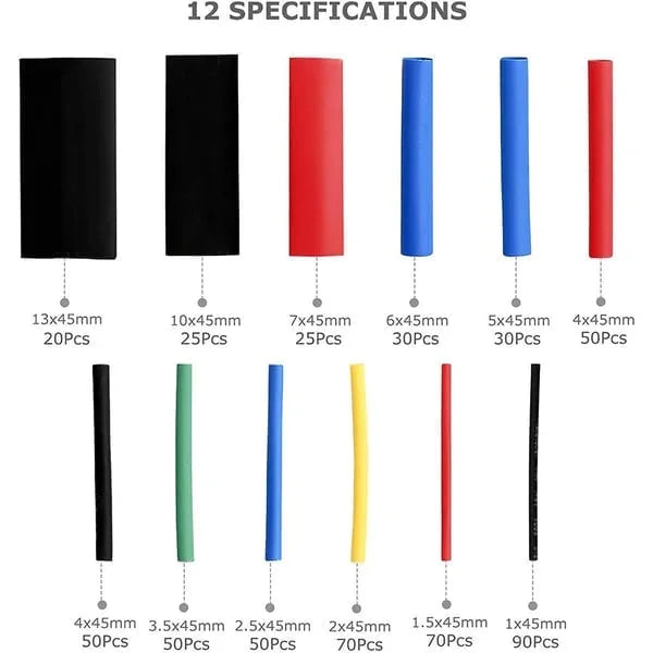 📢 LAST DAY! 60% OFF NOW! 🔥 Heat Shrink Tubing Kit – 580 PCS with Case. 3:1 Ratio & Waterproof Sealing 🛠️📦