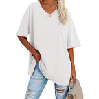 📢📢50% OFF !! ⏰Women's Casual Loose V-neck T-shirt