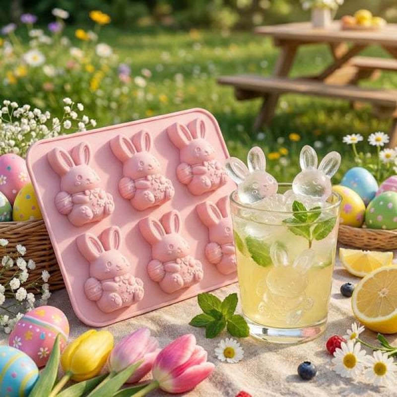 🐮 Mini Highland Cow Ice Cube Mold – Cute 3D Ice Cubes for Drinks, Parties & Gifts