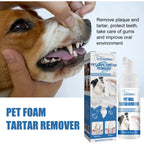 🐶Foam for removing tartar from pet teeth – Fresh breath & healthy teeth. no brushing required!🦷